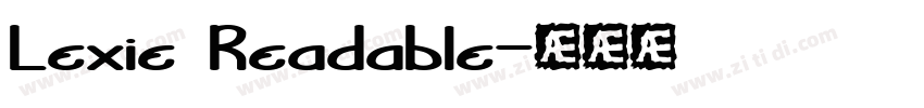 Lexie Readable字体转换